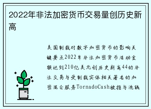 2022年非法加密货币交易量创历史新高 